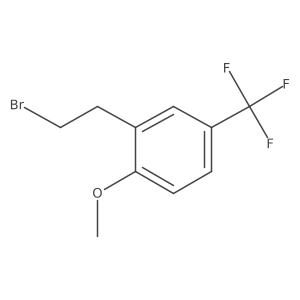 2-(2-Bromoethyl)-1-methoxy-4-(trifluoromethyl)benzene Structure