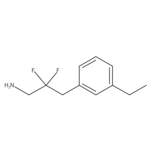 3-(3-Ethylphenyl)-2,2-difluoropropan-1-amine结构式