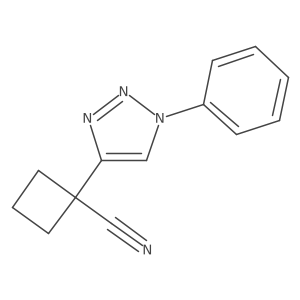 1-(1-phenyl-1H-1,2,3-triazol-4-yl)cyclobutane-1-carbonitrile Structure