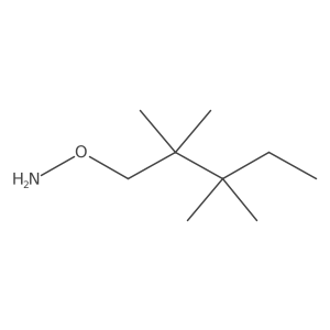 O-(2,2,3,3-tetramethylpentyl)hydroxylamine结构式