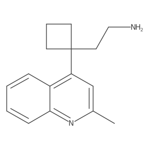2-[1-(2-Methylquinolin-4-yl)cyclobutyl]ethan-1-amine Structure