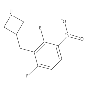 3-[(2,6-Difluoro-3-nitrophenyl)methyl]azetidine结构式