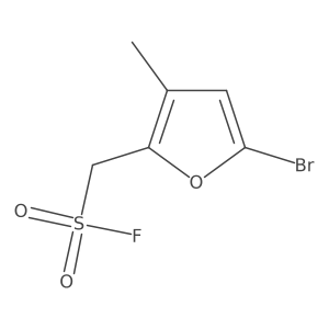 (5-Bromo-3-methylfuran-2-yl)methanesulfonyl fluoride结构式