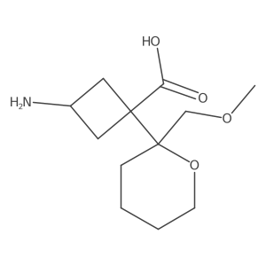 3-Amino-1-[2-(methoxymethyl)oxan-2-yl]cyclobutane-1-carboxylic acid结构式
