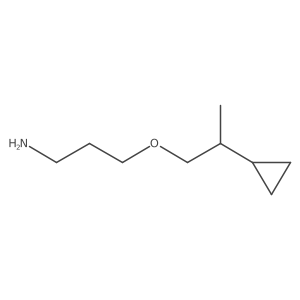 3-(2-Cyclopropylpropoxy)propan-1-amine Structure