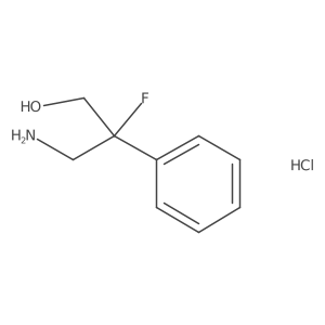 3-Amino-2-fluoro-2-phenylpropan-1-ol hydrochloride Structure