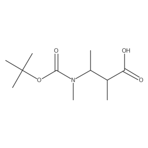 3-{[(Tert-butoxy)carbonyl](methyl)amino}-2-methylbutanoic acid Structure