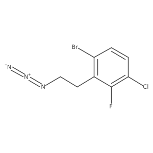 2-(2-Azidoethyl)-1-bromo-4-chloro-3-fluorobenzene Structure