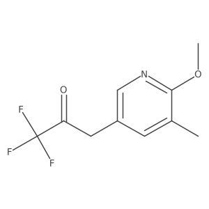 1,1,1-Trifluoro-3-(6-methoxy-5-methylpyridin-3-yl)propan-2-one结构式