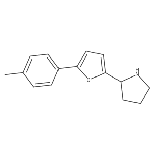 2-[5-(4-Methylphenyl)furan-2-yl]pyrrolidine Structure
