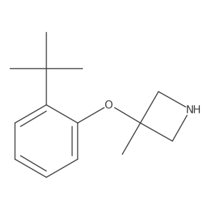 3-(2-Tert-butylphenoxy)-3-methylazetidine结构式