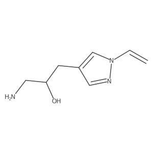 1-amino-3-(1-ethenyl-1H-pyrazol-4-yl)propan-2-ol Structure