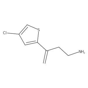 3-(4-Chlorothiophen-2-yl)but-3-en-1-amine结构式
