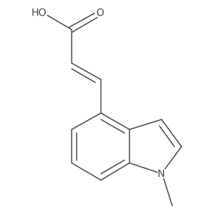 3-(1-methyl-1H-indol-4-yl)prop-2-enoic acid Structure