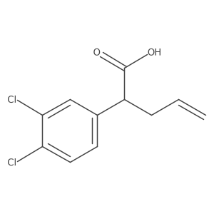 (R)-2-(3,4-Dichlorophenyl)pent-4-enoic acid结构式