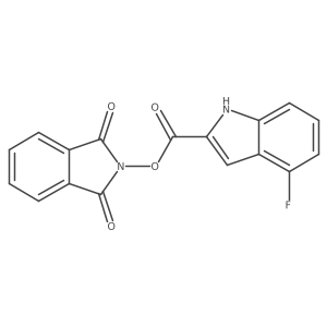1,3-dioxo-2,3-dihydro-1H-isoindol-2-yl 4-fluoro-1H-indole-2-carboxylate Structure