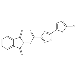 1,3-dioxo-2,3-dihydro-1H-isoindol-2-yl 2-(5-chlorothiophen-2-yl)-1,3-thiazole-4-carboxylate结构式