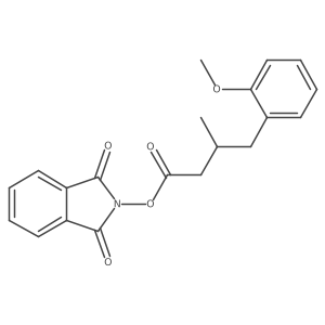 1,3-dioxo-2,3-dihydro-1H-isoindol-2-yl 4-(2-methoxyphenyl)-3-methylbutanoate结构式