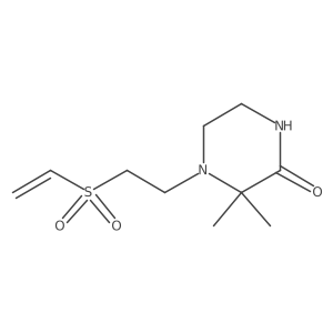 4-(2-Ethenylsulfonylethyl)-3,3-dimethylpiperazin-2-one结构式