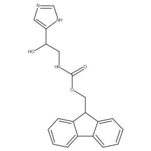 (9H-fluoren-9-yl)methyl N-[2-hydroxy-2-(1H-imidazol-4-yl)ethyl]carbamate结构式