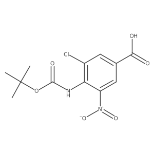 3-Chloro-4-[(2-methylpropan-2-yl)oxycarbonylamino]-5-nitrobenzoic acid Structure
