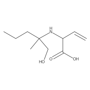 3-Butenoic acid, 2-[[1-(hydroxymethyl)-1-methylbutyl]amino]-结构式
