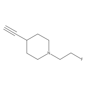 4-Ethynyl-1-(2-fluoroethyl)piperidine结构式