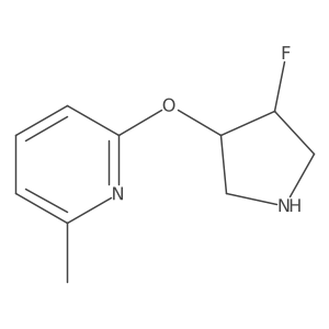 2-[(4-Fluoropyrrolidin-3-yl)oxy]-6-methylpyridine Structure