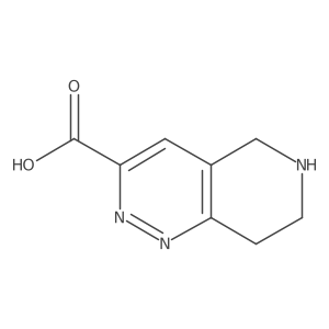 5H,6H,7H,8H-pyrido[4,3-c]pyridazine-3-carboxylic acid结构式