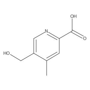5-(Hydroxymethyl)-4-methylpyridine-2-carboxylic acid结构式