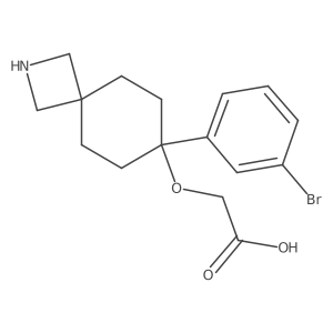 2-{[7-(3-Bromophenyl)-2-azaspiro[3.5]nonan-7-yl]oxy}acetic acid Structure