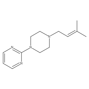 2-[4-(3-Methylbut-2-en-1-yl)piperazin-1-yl]pyrimidine Structure