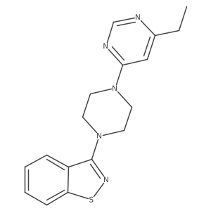 3-[4-(6-Ethylpyrimidin-4-yl)piperazin-1-yl]-1,2-benzothiazole结构式