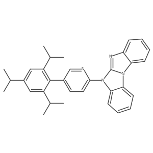 5-(5-(2,4,6-Triisopropylphenyl)pyridin-2-yl)-5h-benzo[d]benzo[4,5]imidazo[1,2-a]imidazole Structure