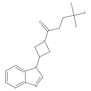 1-[3-(1H-1,3-benzodiazol-1-yl)azetidin-1-yl]-4,4,4-trifluorobutan-1-one Structure