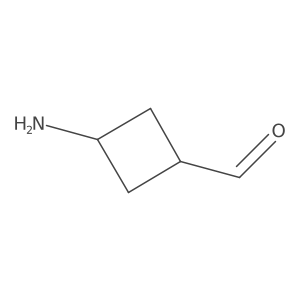 3-Aminocyclobutane-1-carbaldehyde Structure