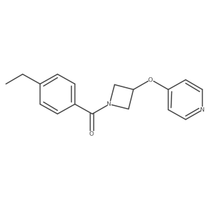 4-{[1-(4-Ethylbenzoyl)azetidin-3-yl]oxy}pyridine Structure
