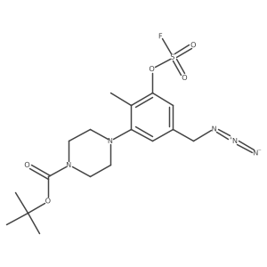 Tert-butyl 4-[5-(azidomethyl)-3-[(fluorosulfonyl)oxy]-2-methylphenyl]piperazine-1-carboxylate Structure