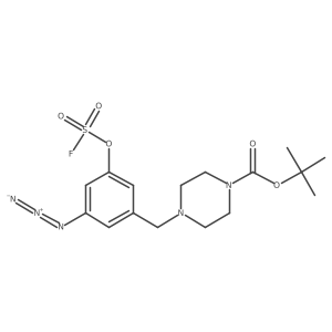 Tert-butyl 4-({3-azido-5-[(fluorosulfonyl)oxy]phenyl}methyl)piperazine-1-carboxylate结构式