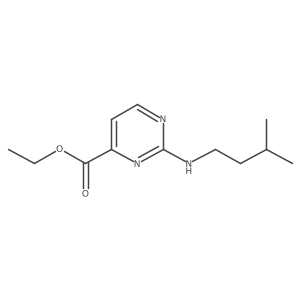Ethyl 2-[(3-methylbutyl)amino]pyrimidine-4-carboxylate Structure