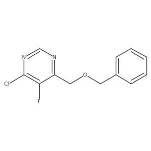 4-[(Benzyloxy)methyl]-6-chloro-5-fluoropyrimidine Structure