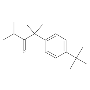 2,4-Dimethyl-2-(4-tert-butylphenyl)-3-pentanone结构式