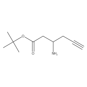 Tert-butyl 3-aminohex-5-ynoate结构式