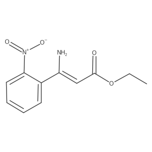 Ethyl 3-amino-3-(2-nitrophenyl)acrylate Structure