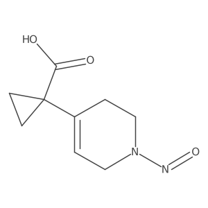 1-(1-Nitroso-1,2,3,6-tetrahydropyridin-4-yl)cyclopropane-1-carboxylic acid结构式