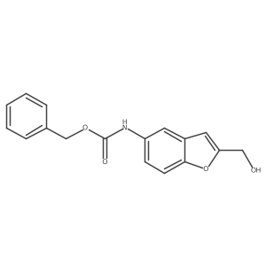 benzyl N-[2-(hydroxymethyl)-1-benzofuran-5-yl]carbamate Structure