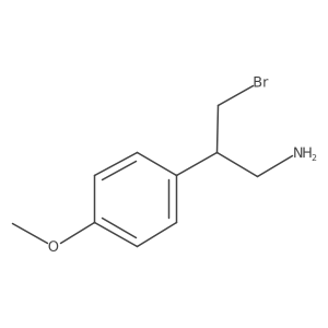 3-Bromo-2-(4-methoxyphenyl)propan-1-amine Structure