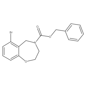 Benzyl 6-bromo-2,3,4,5-tetrahydro-1,4-benzoxazepine-4-carboxylate结构式