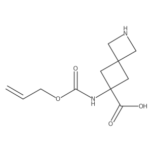6-{[(Prop-2-en-1-yloxy)carbonyl]amino}-2-azaspiro[3.3]heptane-6-carboxylic acid Structure