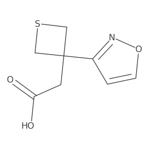2-(3-(Isoxazol-3-yl)thietan-3-yl)acetic acid结构式